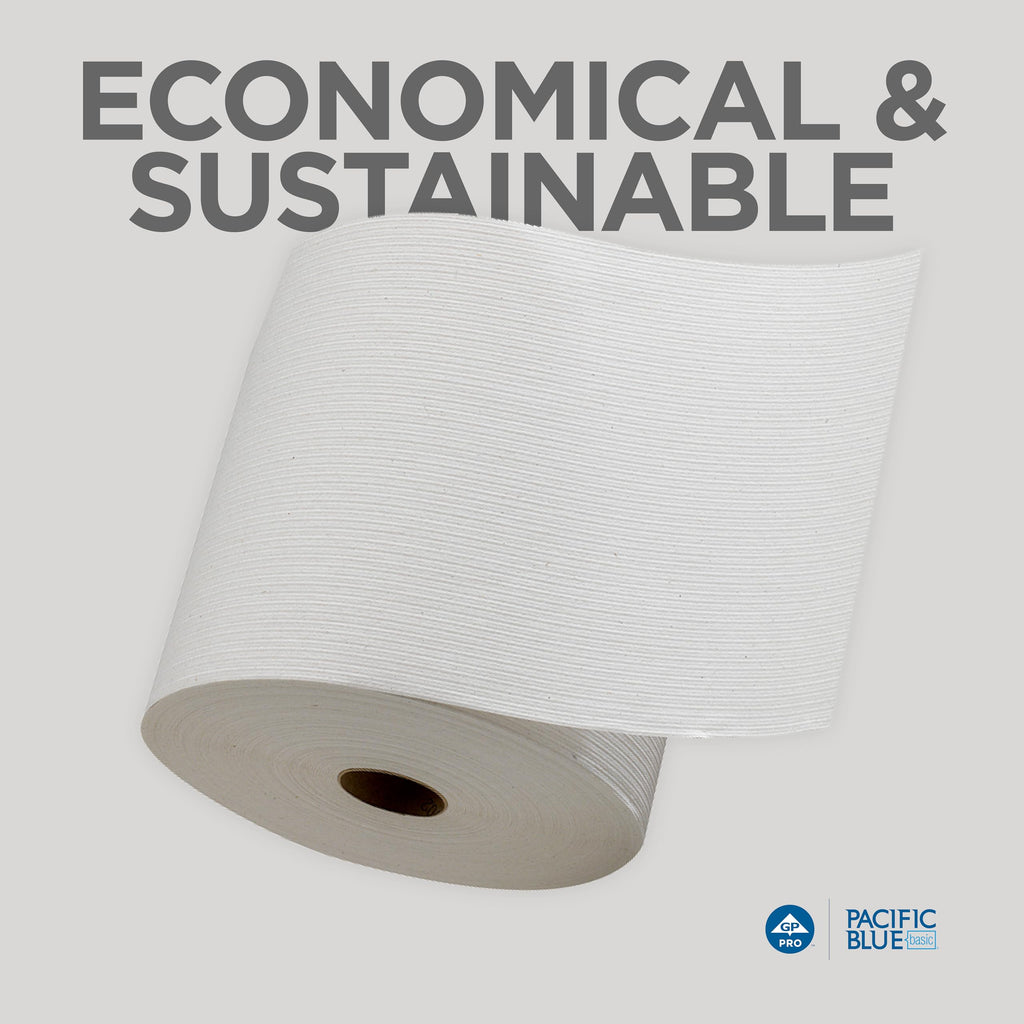 White Recycled Paper Towel Rolls F7661