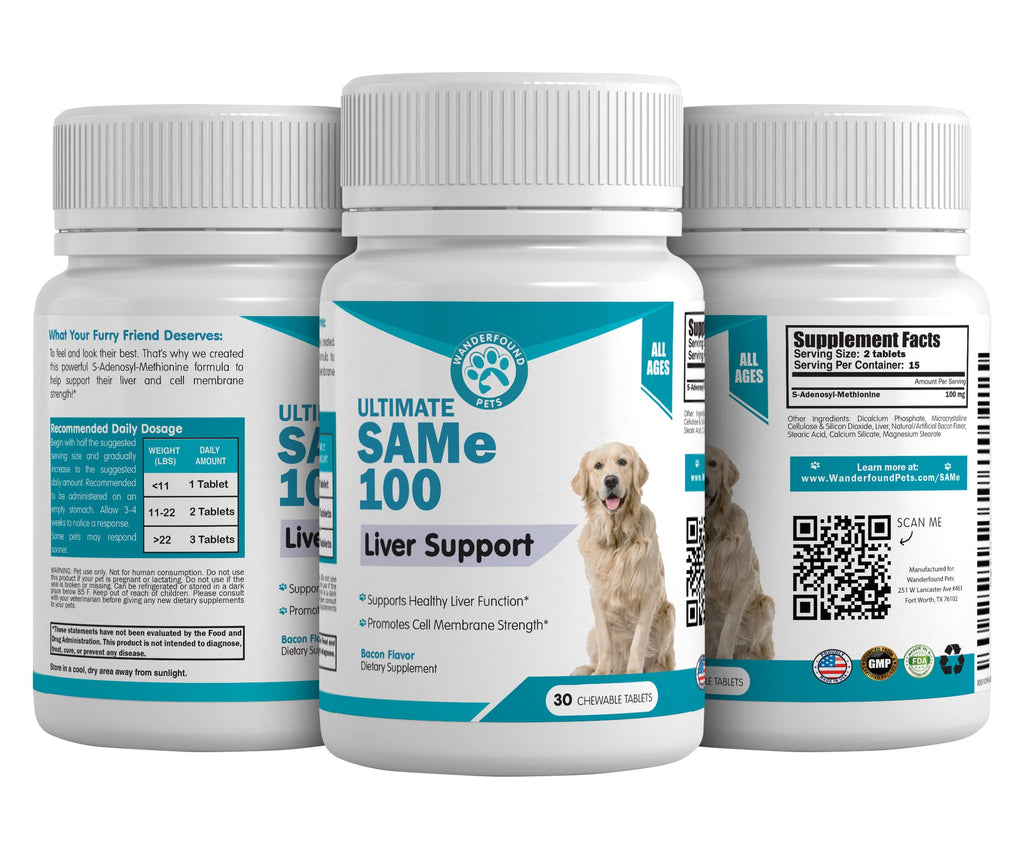 Milk Thistle & SAMe100 for Dogs F3422