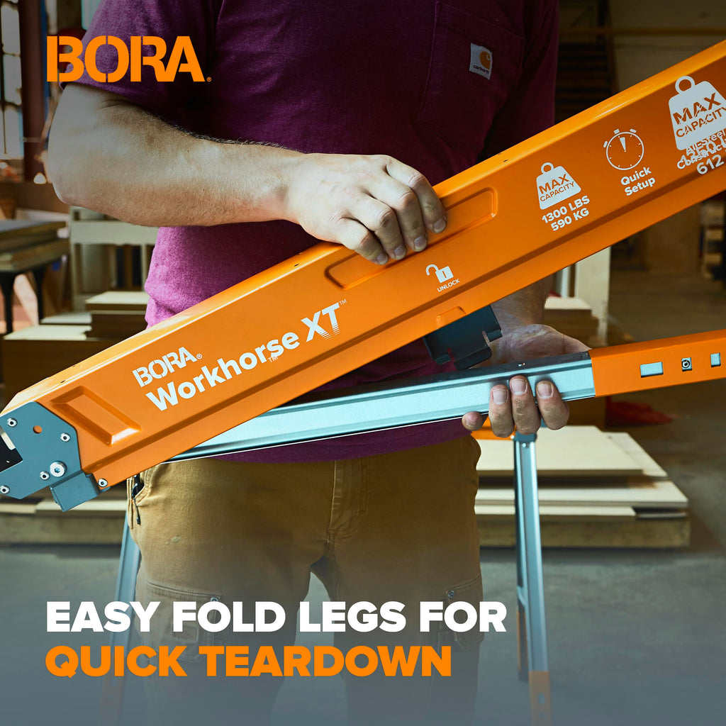 Adjustable Height Folding Sawhorse Y645979