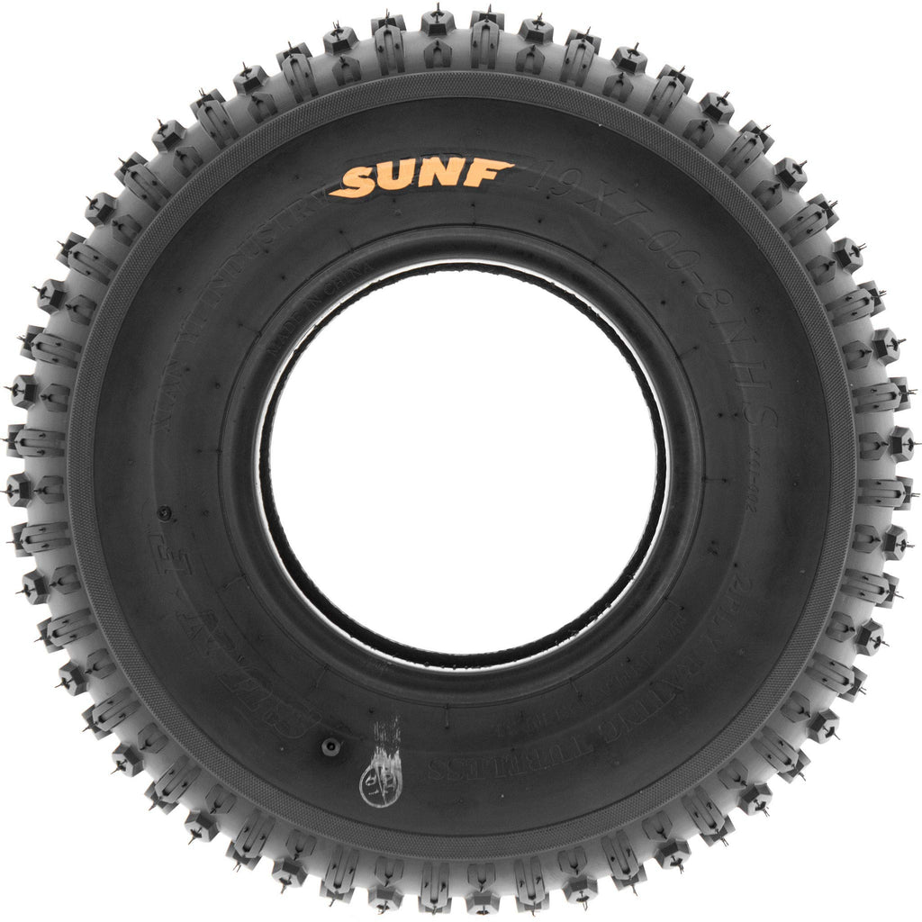 Set of 2 Off-Road Tires 19x7-8 6PR Knobby Tread M860577