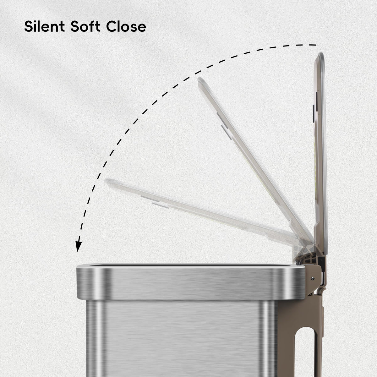 Matte Stainless 75 Liter 20 Gallon Step Trash Can A10474
