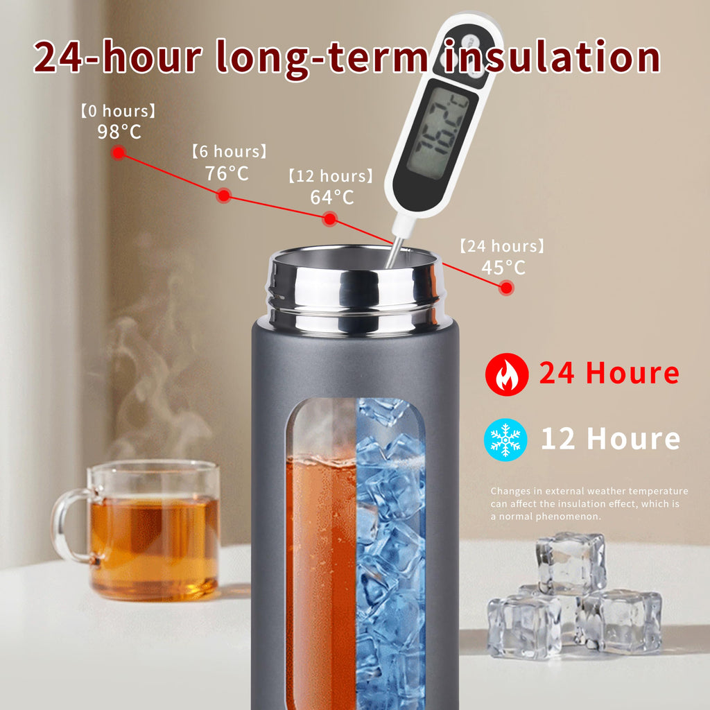 Vacuum Insulated 304 Stainless Steel Travel Mug with Lid 16 Oz Leak-Proof Tumbler U30851