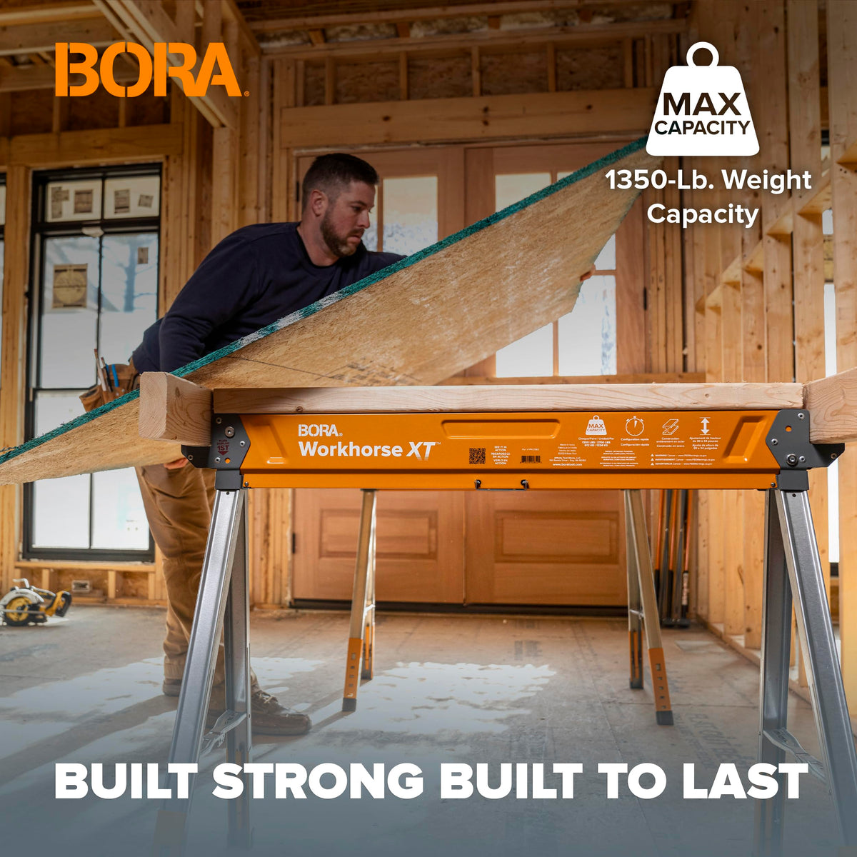 Adjustable Height Folding Sawhorse Y645979