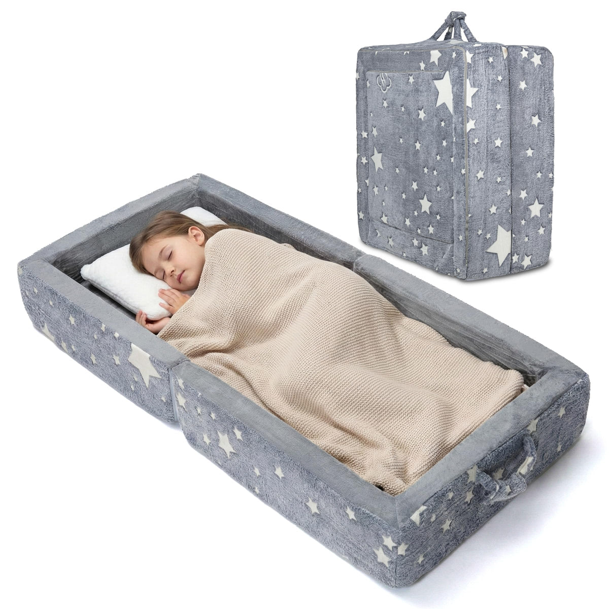 Foldable Glow-in-the-Dark Toddler Floor Bed L902151