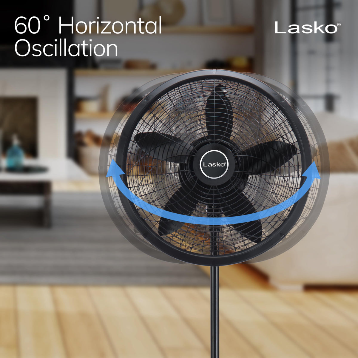 Adjustable Pedestal Fan 18” Black E5341