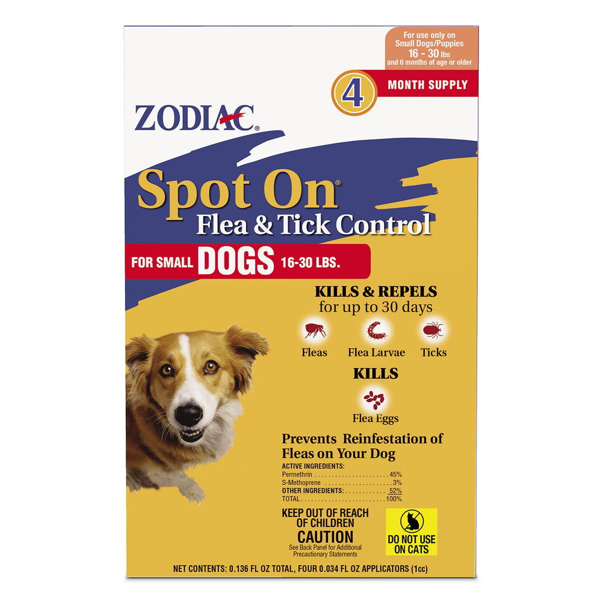 Flea & Tick Prevention Small Dogs 4 Pack B485