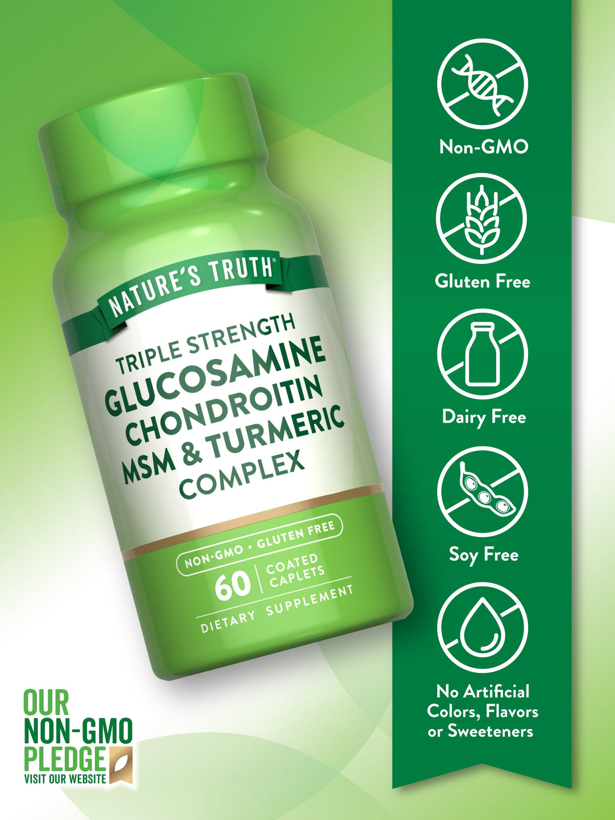 Glucosamine Chondroitin MSM Complex 60 Caplets N98089