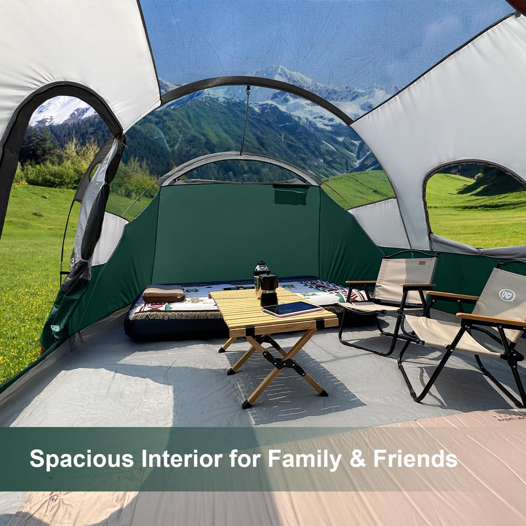 12 Person 3-Room Waterproof Camping Tent H813893