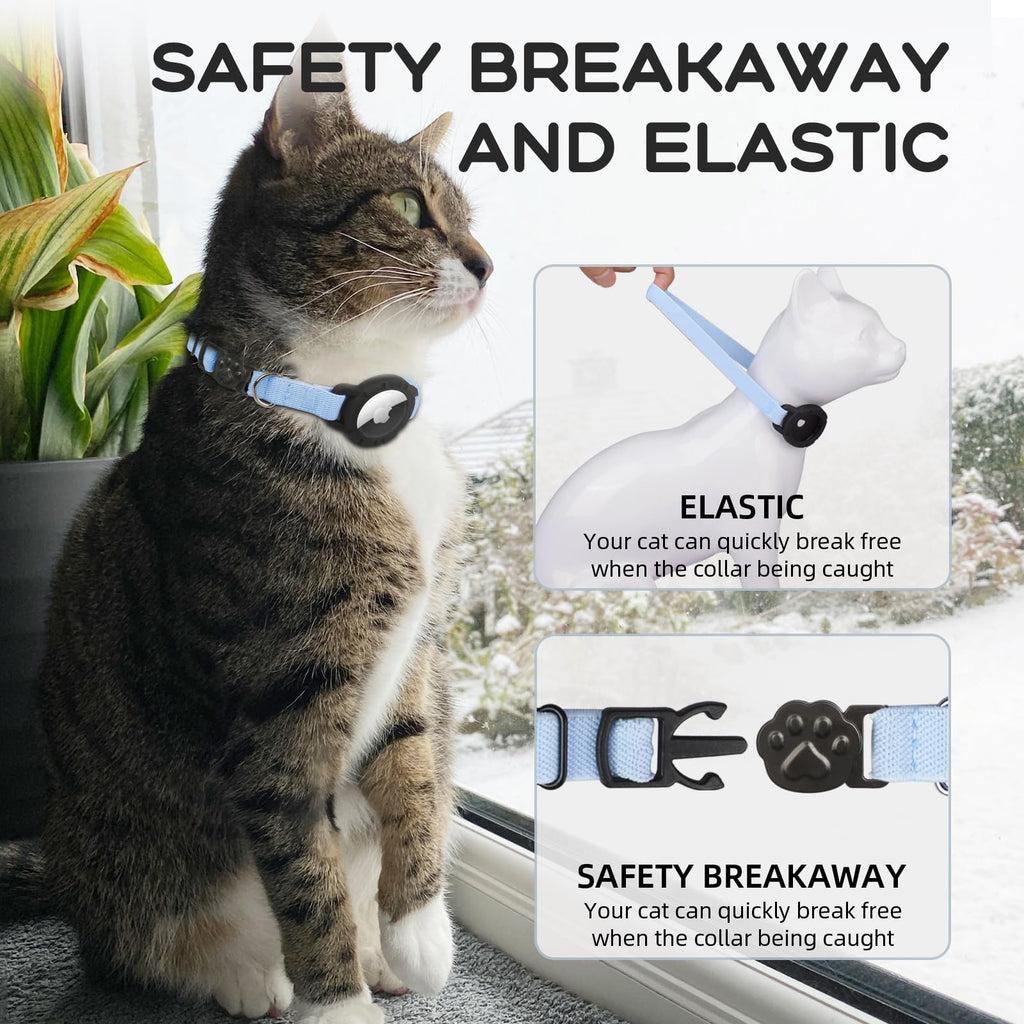 Cat Collar with AirTag Holder and Bell C969