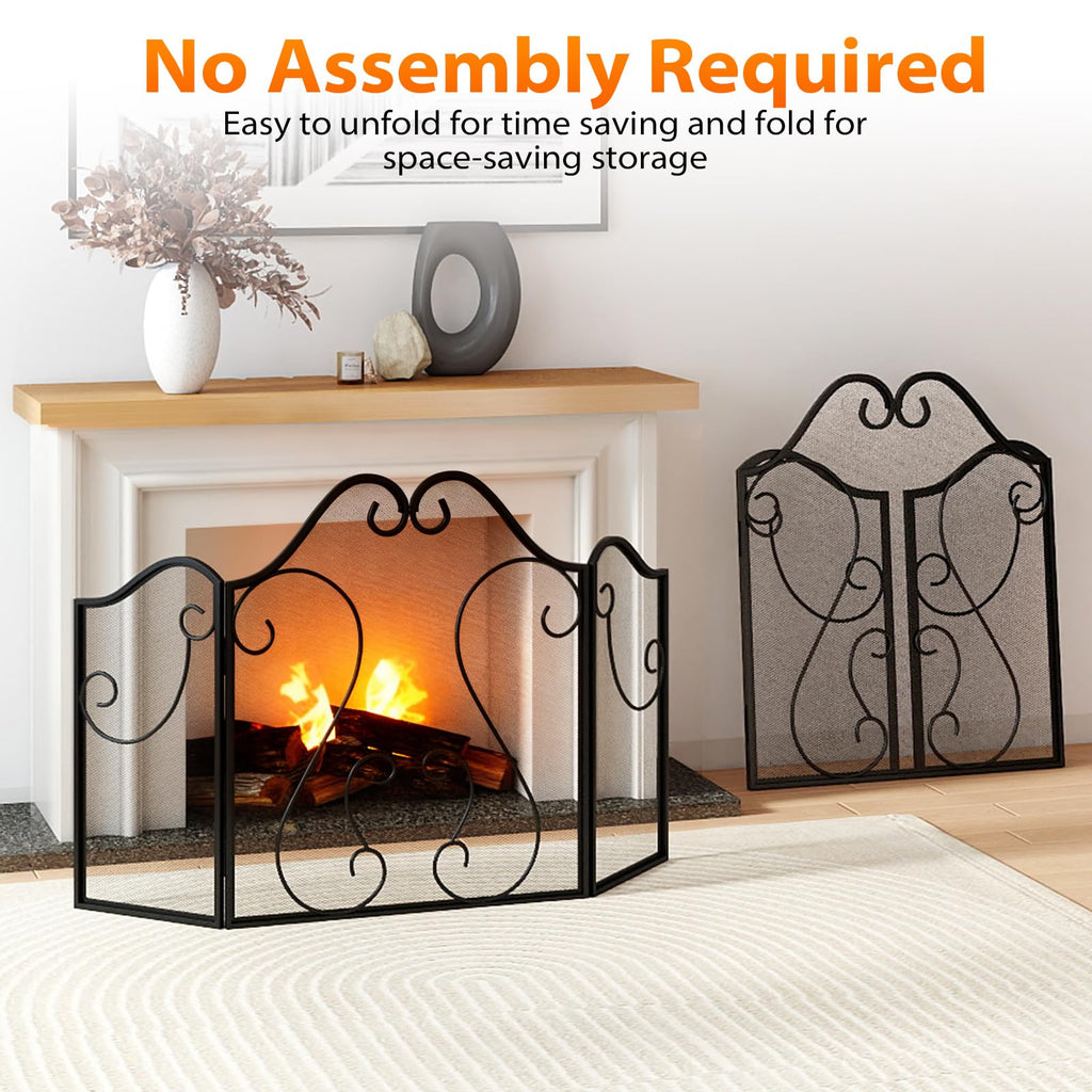 Foldable Fireplace Screen E37481