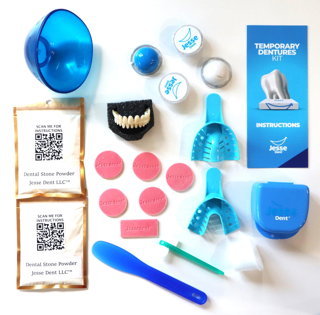 Customizable Dentures Kit with 12 Pieces D77677