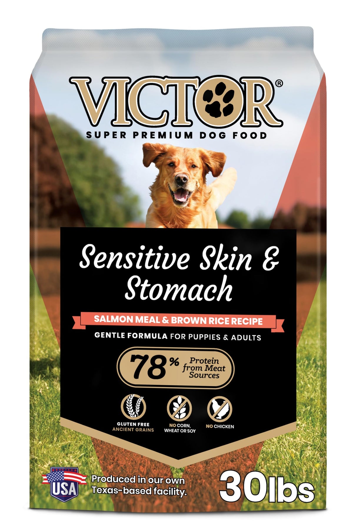 Salmon Meal & Brown Rice Dog Food, 30 lb X1913