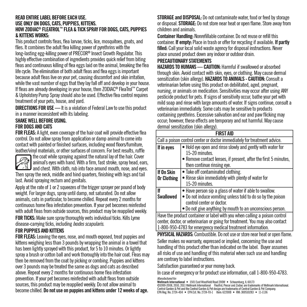 Flea & Tick Spray 16 fluid ounces Q65992