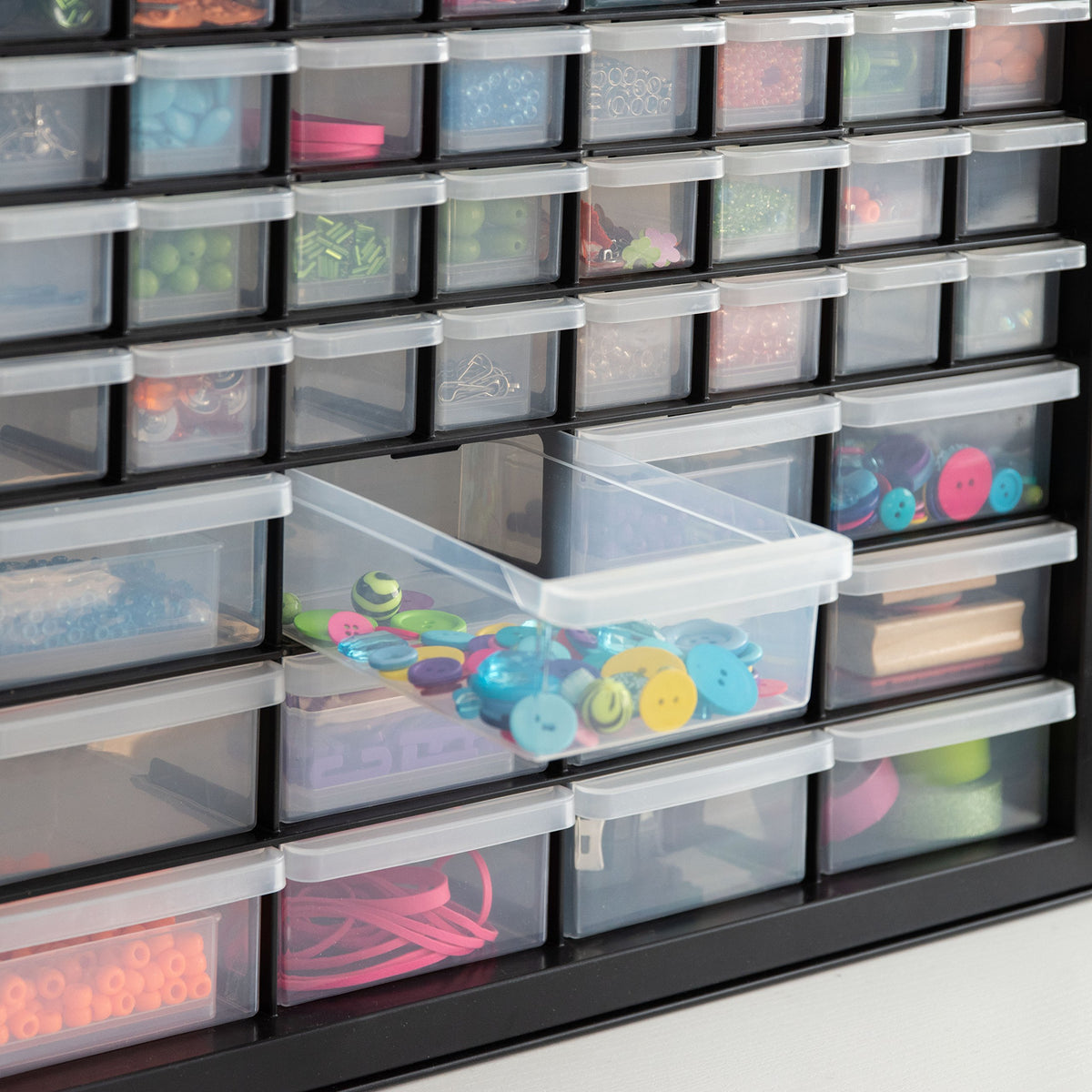 Black 44-Drawer Small Parts Storage Cabinet M8069