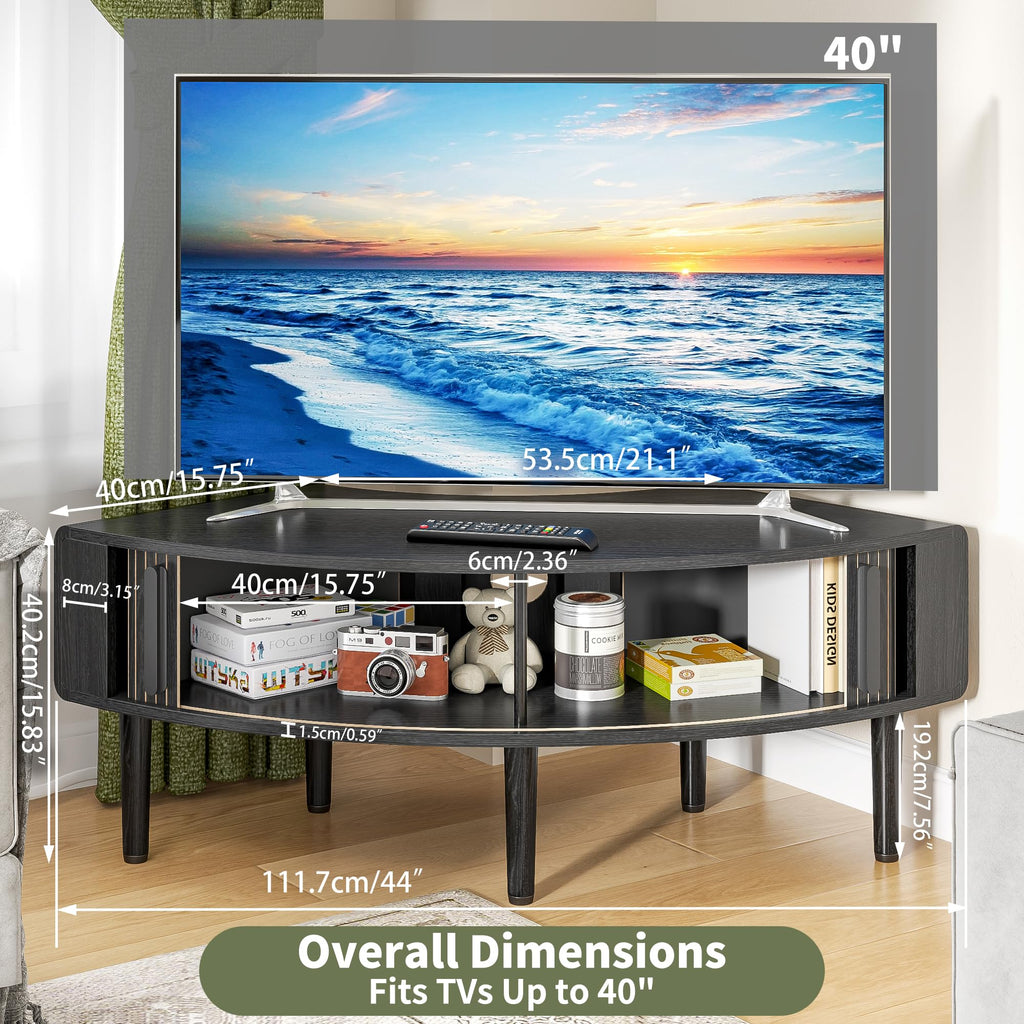 44 Inch Curved Corner TV Stand L1809