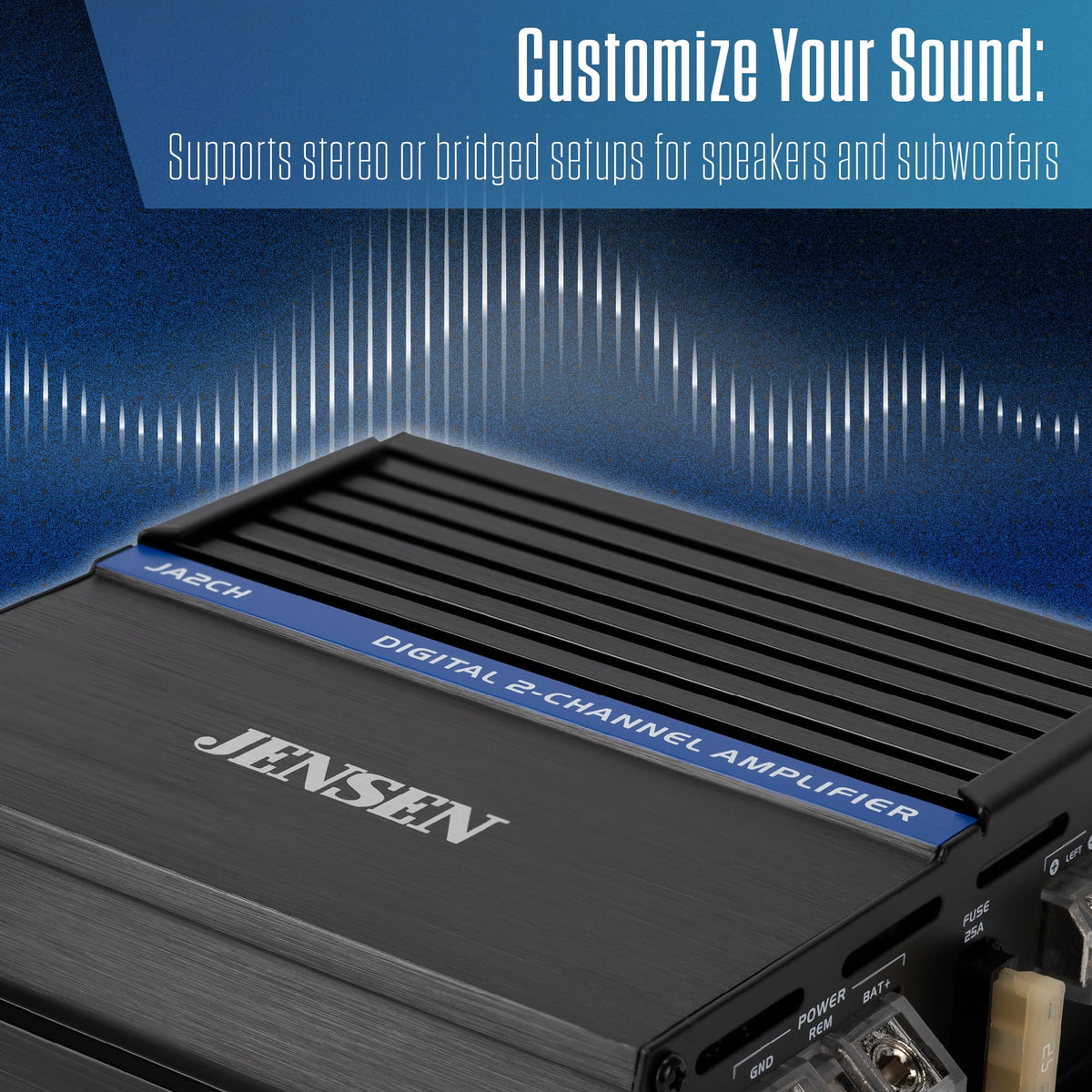 2-Channel Class-D Car Amplifier 600W Peak W8217